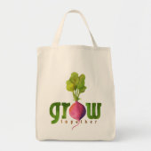 Grow Together (radijs) Tote Bag (Voorkant)