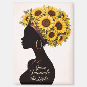 Grow Towards the Light Sunflower Magnet (Voorkant)