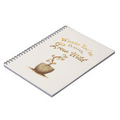 Grow Wild – Elegant Gold Leaf Travel Journal Notitieboek (Linkerzijde)