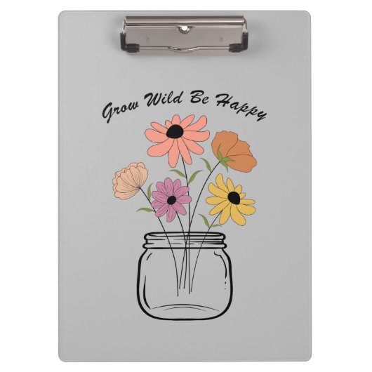 Grow Wild Wees blij: omarm de magische vreugde van Klembord (Voorkant)