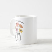 Grow Wild Wees blij: omarm de magische vreugde van Koffiemok (Voorkant links)