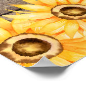 Grow Wild | Zonnebloem Kinderkamer Kunst Poster (Hoek)