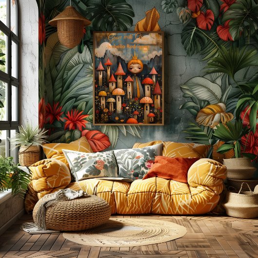 Grow with Grace - Póster Inspirador para Niños Perfect Poster