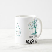 Grow Your Dreams Mug – Follow Your Dreams Inspirat Koffiemok (Voorkant rechts)