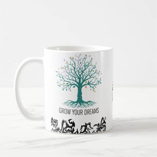 Grow Your Dreams Mug – Follow Your Dreams Inspirat Koffiemok (Links)