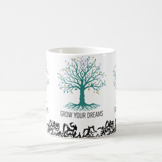 Grow Your Dreams Mug – Follow Your Dreams Inspirat Koffiemok (Center)