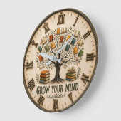 Grow Your Mind Book Reading Teacher Gift Grote Klok (Hoek)