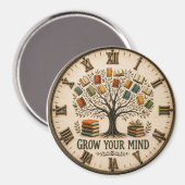 Grow Your Mind Book Reading Teacher Gift Magneet (Voorkant / Achterkant)
