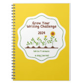 Grow Your Writing 2024 5 min. per dag Journaal Notitieboek (Voorkant)