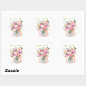 "Grow Yourself" Circle Sticker (Vel)