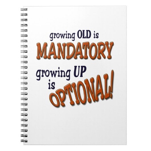 Growin Old! Notitieboek (Voorkant)
