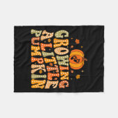 Growing A Little Pumpkin Fall Autumn Pregnancy Tha Fleece Deken (Voorkant (Horizontaal))