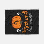 Growing A-little Pumpkin Halloween Pregnancy Annou Fleece Deken (Voorkant (Horizontaal))