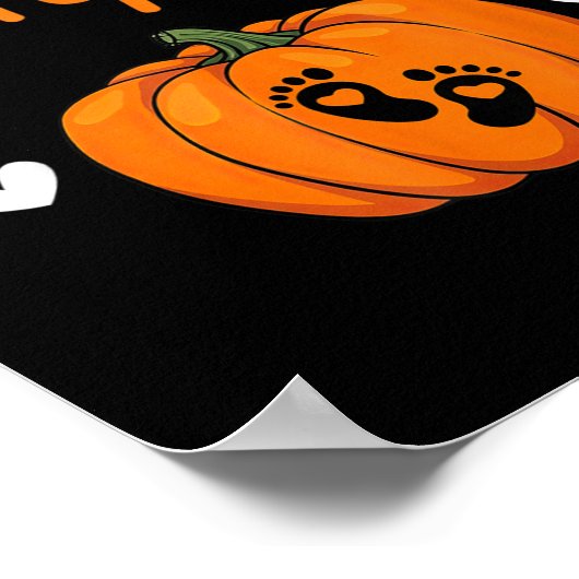 Growing A-little Pumpkin Halloween Pregnancy Annou Poster (Hoek)