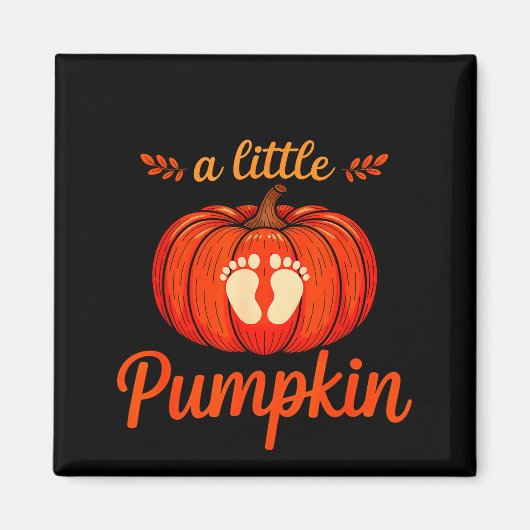 Growing A Little Pumpkin Maternity Pregnancy Thank Magneet (Voorkant)