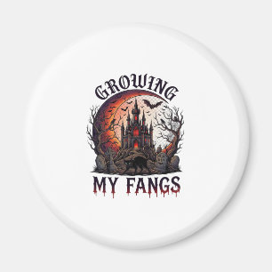Growing Fangs Halloween Geheime Kasteel Zwarte Kat Magneet