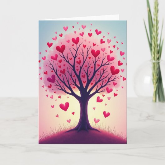 Growing Hearts Boomkaart Kaart (Voorkant)