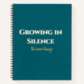 Growing in Silence Motivational Journal Minimalist Notitieboek (Voorkant)