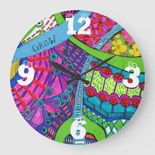 Growing season clock grote klok (Voorkant)