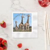 Growing Tall Safari Kunst Servet (Insitu)