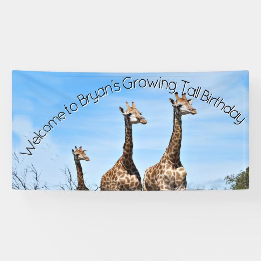Growing Tall Safari Welcome Spandoek (Horizontaal)