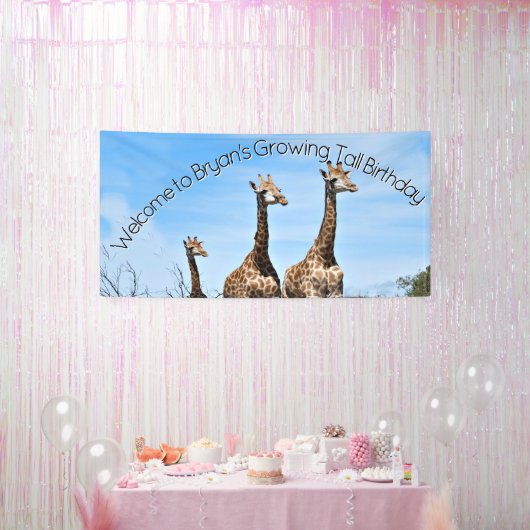 Growing Tall Safari Welcome Spandoek (Feest)