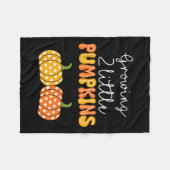 Growing Two Little Pumpkins Aankondiging Baby Fleece Deken (Voorkant (Horizontaal))