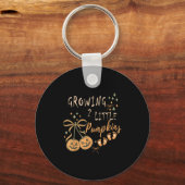 Growing Two Little Pumpkins Twins Pregnancy Fall H Sleutelhanger (Voorkant)