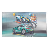 Growing Up To Fast Boy Birthday Party  Kussensloop (Achterkant-Links)