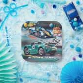 Growing Up To Fast Boy Birthday Party Papieren Bordje (Feest)