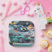 Growing Up To Fast Boy Birthday Party Papieren Bordje (Feest)