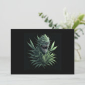 "Growing wild" koel onkruid plant ontwerp voor pri Kaart (Staand voorkant)