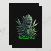 "Growing wild" koel onkruid plant ontwerp voor pri Kaart (Voorkant / Achterkant)