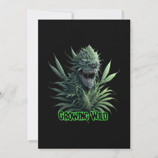 "Growing wild" koel onkruid plant ontwerp voor pri Kaart