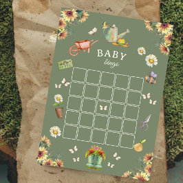 Growing with Love Baby Shower Bingo Game Advieskaart