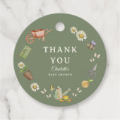 Growing with Love Round Thank You Round Bedankjes Labels (Voorkant)