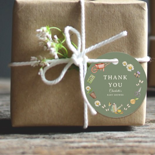 Growing with Love Round Thank You Round Bedankjes Labels