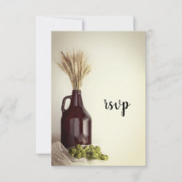Growler, Hop en Wheat Brewery Wedding RSVP