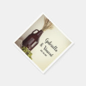 Growler, Hop en Wheat Brewery Wedding Servet (Hoek)
