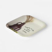 Growler Hop Wheat Hoppily ever after Wedding Papieren Bordje (Gebogen)