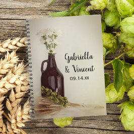 Growler Hops Daisies Brewery Wedding Guest Book Notitieboek