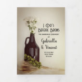 Growler, Hops en Daisies Brewery Wedding Drieluik Programma (Cover)