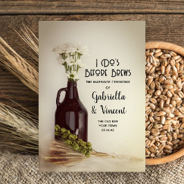 Growler, Hops en Daisies Brewery Wedding Drieluik Programma