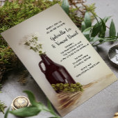 Growler, Hops en Daisies Brewery Wedding Kaart