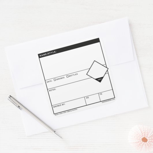 Growler & Keg herbruikbare homebrew labels (Envelop)