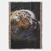 Growling Bengal Tiger voor Big Cat-liefhebbers Wil Deken (Voorkant Verticaal)