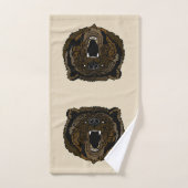 Growling Grizzly Beer Bad Handdoek (Handdoek)