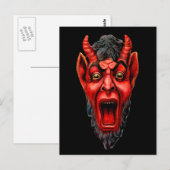  Growling Krampus Briefkaart (Voorkant / Achterkant)