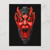  Growling Krampus Briefkaart (Voorkant)