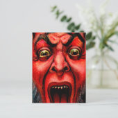  Growling Krampus Briefkaart (Staand voorkant)